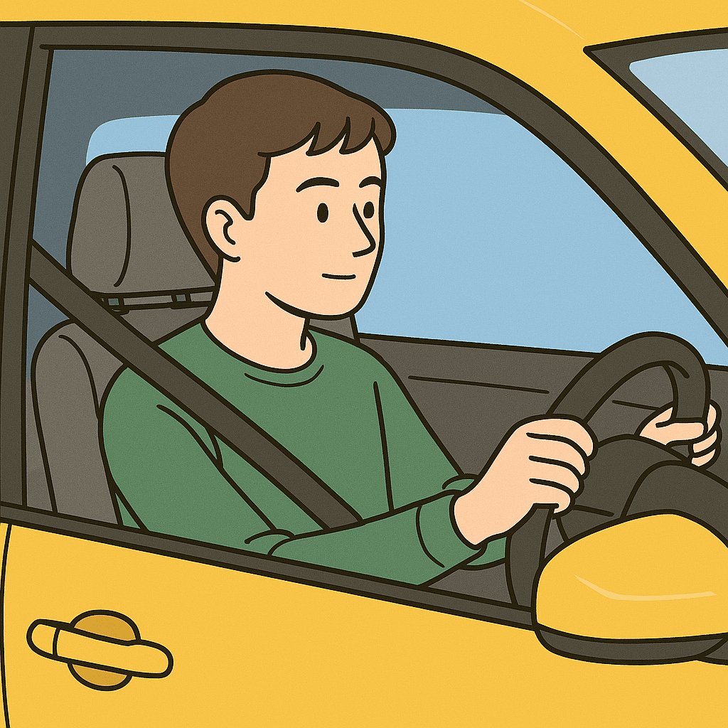 車を運転しているドライバー